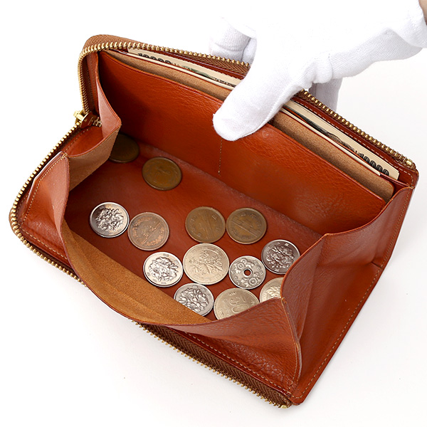  長財布 メンズ ラウンドファスナー 財布 本革 レザー ブラウン 茶 茶色 ブランド 小銭入れあり レディース fetia(フェティア) ヒオナシリーズ(Hiona Series)