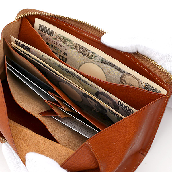  長財布 メンズ ラウンドファスナー 財布 本革 レザー ブラウン 茶 茶色 ブランド 小銭入れあり レディース fetia(フェティア) ヒオナシリーズ(Hiona Series)