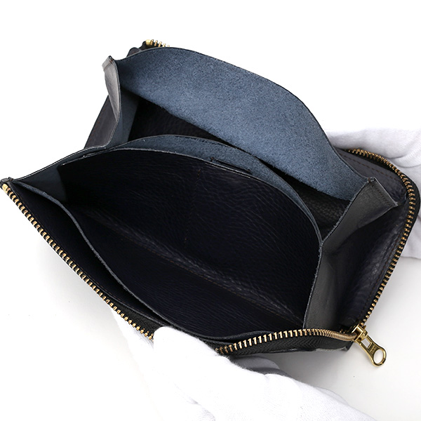  長財布 メンズ ラウンドファスナー 財布 本革 レザー ブルー ネイビー 青色 ブランド 小銭入れあり レディース fetia(フェティア) ヒオナシリーズ(Hiona Series)