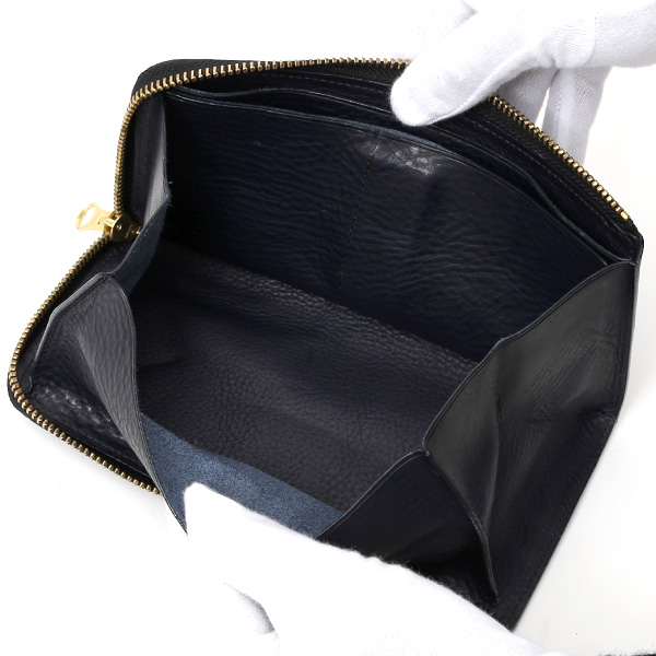  長財布 メンズ ラウンドファスナー 財布 本革 レザー ブルー ネイビー 青色 ブランド 小銭入れあり レディース fetia(フェティア) ヒオナシリーズ(Hiona Series)