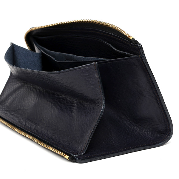  長財布 メンズ ラウンドファスナー 財布 本革 レザー ブルー ネイビー 青色 ブランド 小銭入れあり レディース fetia(フェティア) ヒオナシリーズ(Hiona Series)