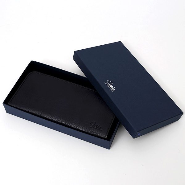  長財布 メンズ ラウンドファスナー 財布 本革 レザー ブルー ネイビー 青色 ブランド 小銭入れあり レディース fetia(フェティア) ヒオナシリーズ(Hiona Series)