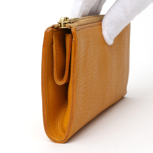  長財布 メンズ ラウンドファスナー 財布 本革 レザー イエロー 黄色 ブランド 小銭入れあり レディース fetia(フェティア) ヒオナシリーズ(Hiona Series)