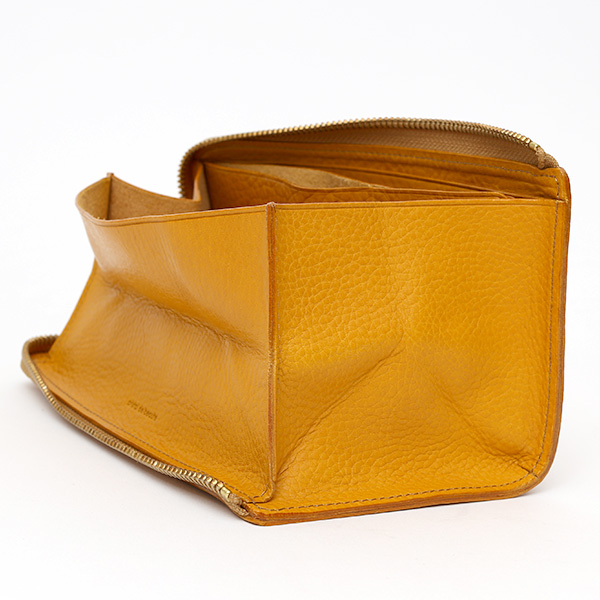  長財布 メンズ ラウンドファスナー 財布 本革 レザー イエロー 黄色 ブランド 小銭入れあり レディース fetia(フェティア) ヒオナシリーズ(Hiona Series)