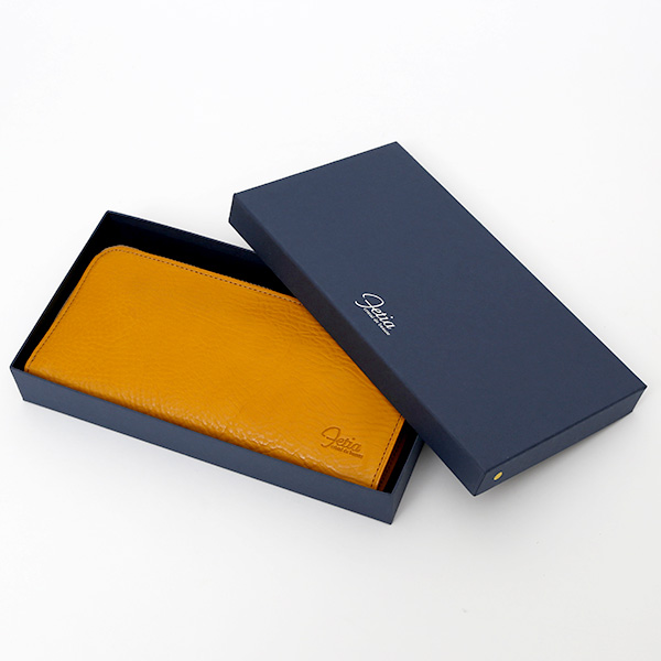  長財布 メンズ ラウンドファスナー 財布 本革 レザー イエロー 黄色 ブランド 小銭入れあり レディース fetia(フェティア) ヒオナシリーズ(Hiona Series)