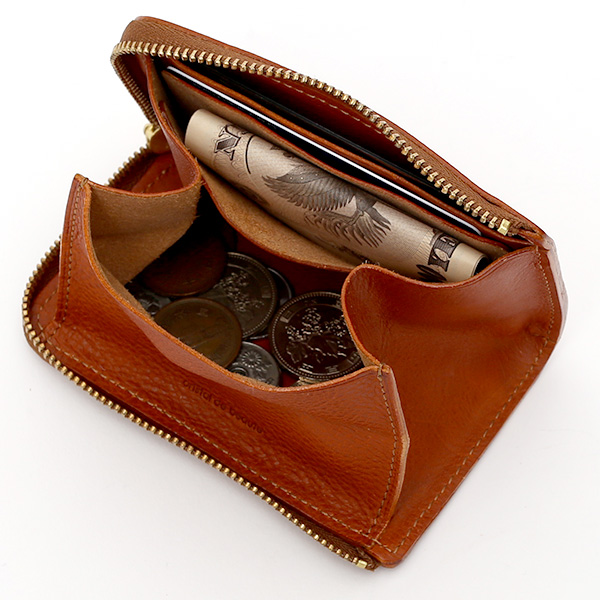  コインケース メンズ 小銭入れ ブラウン 茶 茶色 カード入れあり パスケース 本革 レザー ファスナー 財布 大容量 レディース 革 サイフ fetia(フェティア)