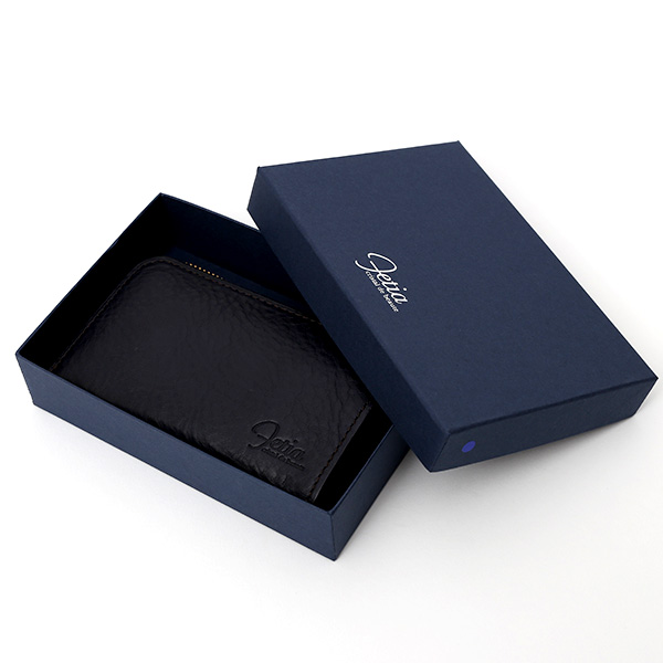  コインケース メンズ 小銭入れ ブルー ネイビー 青色 カード入れあり パスケース 本革 レザー ファスナー 財布 大容量 レディース 革 サイフ fetia(フェティア)