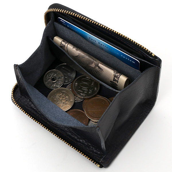  コインケース メンズ 小銭入れ ブルー ネイビー 青色 カード入れあり パスケース 本革 レザー ファスナー 財布 大容量 レディース 革 サイフ fetia(フェティア)