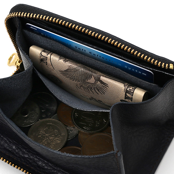  コインケース メンズ 小銭入れ ブルー ネイビー 青色 カード入れあり パスケース 本革 レザー ファスナー 財布 大容量 レディース 革 サイフ fetia(フェティア)