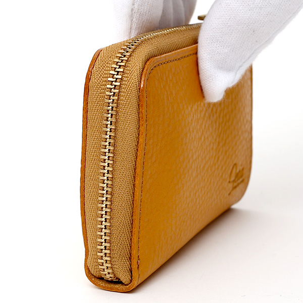 コインケース メンズ 小銭入れ イエロー 黄色 カード入れあり パスケース 本革 レザー ファスナー 財布 大容量 レディース 革 サイフ fetia(フェティア)
