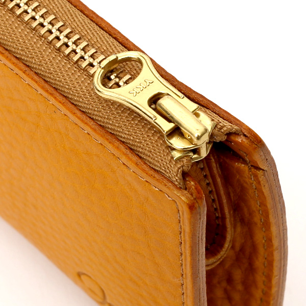 コインケース メンズ 小銭入れ イエロー 黄色 カード入れあり パスケース 本革 レザー ファスナー 財布 大容量 レディース 革 サイフ fetia(フェティア)