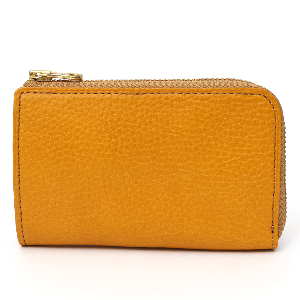 コインケース メンズ 小銭入れ イエロー 黄色 カード入れあり パスケース 本革 レザー ファスナー 財布 大容量 レディース 革 サイフ fetia(フェティア)