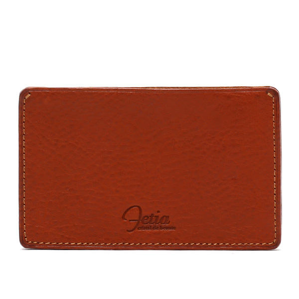 fetia(フェティア) ヒオナシリーズ レザー カードケース パスケース ブラウン