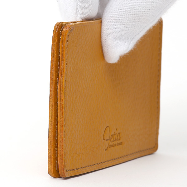  定期入れ 本革 パスケース イエロー 黄色 メンズ レディース カードケース 革 レザー 名刺入れ カード入れ 定期ケース icカード fetia(フェティア) ヒオナシリーズ(Hiona Series)