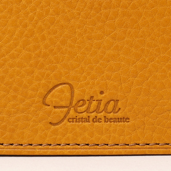  定期入れ 本革 パスケース イエロー 黄色 メンズ レディース カードケース 革 レザー 名刺入れ カード入れ 定期ケース icカード fetia(フェティア) ヒオナシリーズ(Hiona Series)