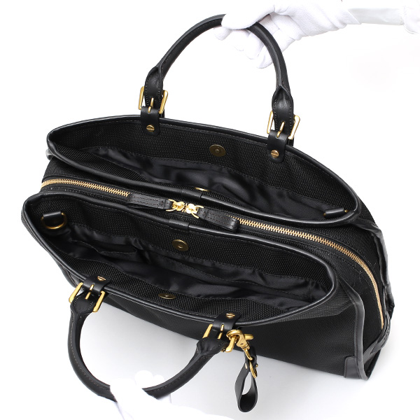  ビジネスバッグ メンズ 本革 ブランド ブラック 黒 黒色 ブリーフケース レディース ショルダー付き 軽量 A4 上品 シンプル 上質 ナイロン 出張 高級 レザー カバン ドレス 鞄 撥水性あり fetia(フェティア) ティアレシリーズ(Tiare Series)