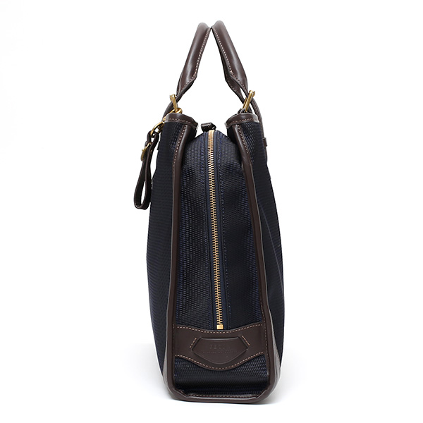  ビジネスバッグ メンズ 本革 ブランド ブルー ネイビー 青色 ブリーフケース レディース ショルダー付き 軽量 A4 上品 シンプル 上質 ナイロン 出張 高級 レザー カバン ドレス 鞄 撥水性あり fetia(フェティア) ティアレシリーズ(Tiare Series)