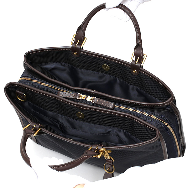  ビジネスバッグ メンズ 本革 ブランド ブルー ネイビー 青色 ブリーフケース レディース ショルダー付き 軽量 A4 上品 シンプル 上質 ナイロン 出張 高級 レザー カバン ドレス 鞄 撥水性あり fetia(フェティア) ティアレシリーズ(Tiare Series)