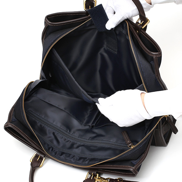  ビジネスバッグ メンズ 本革 ブランド ブルー ネイビー 青色 ブリーフケース レディース ショルダー付き 軽量 A4 上品 シンプル 上質 ナイロン 出張 高級 レザー カバン ドレス 鞄 撥水性あり fetia(フェティア) ティアレシリーズ(Tiare Series)