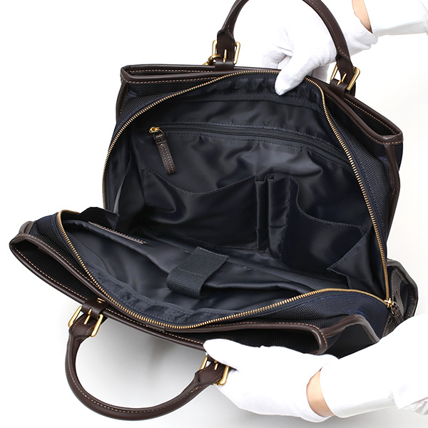  ビジネスバッグ メンズ 本革 ブランド ブルー ネイビー 青色 ブリーフケース レディース ショルダー付き 軽量 A4 上品 シンプル 上質 ナイロン 出張 高級 レザー カバン ドレス 鞄 撥水性あり fetia(フェティア) ティアレシリーズ(Tiare Series)