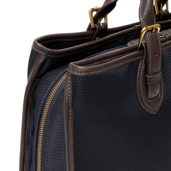  ビジネスバッグ メンズ 本革 ブランド ブルー ネイビー 青色 ブリーフケース レディース ショルダー付き 軽量 A4 上品 シンプル 上質 ナイロン 出張 高級 レザー カバン ドレス 鞄 撥水性あり fetia(フェティア) ティアレシリーズ(Tiare Series)