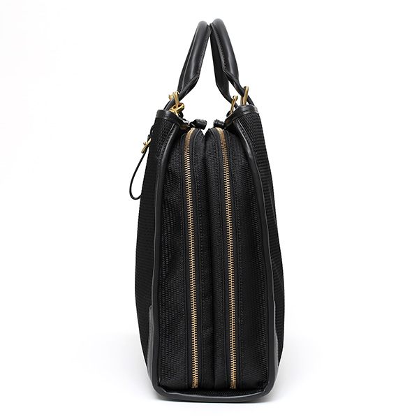  ブリーフケース メンズ 本革 ブランド ブラック 黒 黒色 ビジネスバッグ レディース ショルダー付き 軽量 A4 上品 シンプル 上質 ナイロン 出張 高級 レザー カバン ドレス 鞄 撥水性あり fetia(フェティア) ティアレシリーズ(Tiare Series)