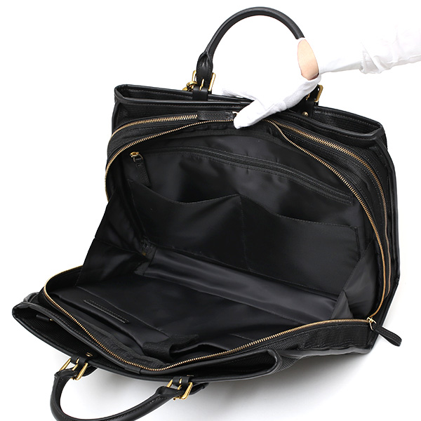  ブリーフケース メンズ 本革 ブランド ブラック 黒 黒色 ビジネスバッグ レディース ショルダー付き 軽量 A4 上品 シンプル 上質 ナイロン 出張 高級 レザー カバン ドレス 鞄 撥水性あり fetia(フェティア) ティアレシリーズ(Tiare Series)