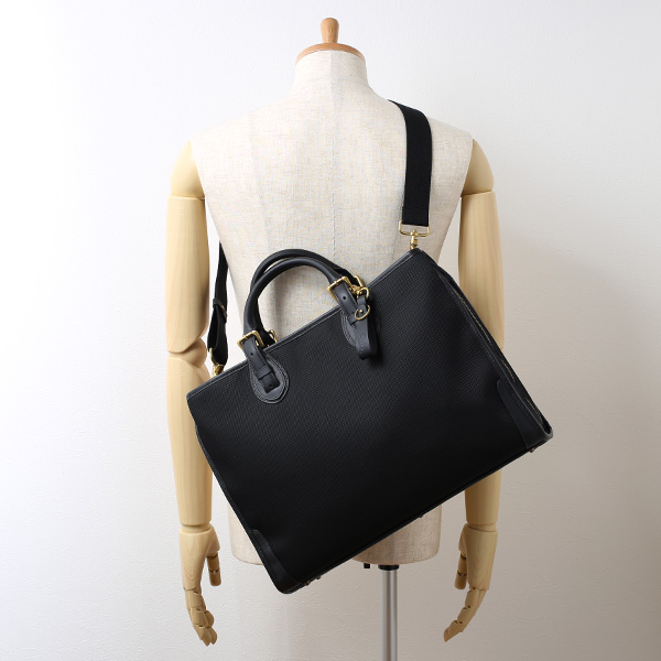  ブリーフケース メンズ 本革 ブランド ブラック 黒 黒色 ビジネスバッグ レディース ショルダー付き 軽量 A4 上品 シンプル 上質 ナイロン 出張 高級 レザー カバン ドレス 鞄 撥水性あり fetia(フェティア) ティアレシリーズ(Tiare Series)