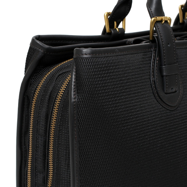  ブリーフケース メンズ 本革 ブランド ブラック 黒 黒色 ビジネスバッグ レディース ショルダー付き 軽量 A4 上品 シンプル 上質 ナイロン 出張 高級 レザー カバン ドレス 鞄 撥水性あり fetia(フェティア) ティアレシリーズ(Tiare Series)