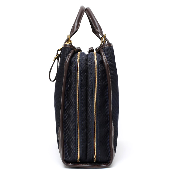  ブリーフケース メンズ 本革 ブランド ブルー ネイビー 青色 ビジネスバッグ レディース ショルダー付き 軽量 A4 上品 シンプル 上質 ナイロン 出張 高級 レザー カバン ドレス 鞄 撥水性あり fetia(フェティア) ティアレシリーズ(Tiare Series)