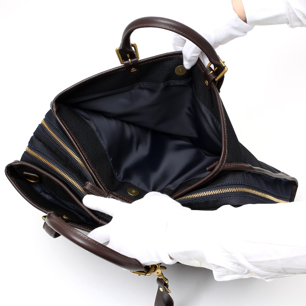  ブリーフケース メンズ 本革 ブランド ブルー ネイビー 青色 ビジネスバッグ レディース ショルダー付き 軽量 A4 上品 シンプル 上質 ナイロン 出張 高級 レザー カバン ドレス 鞄 撥水性あり fetia(フェティア) ティアレシリーズ(Tiare Series)