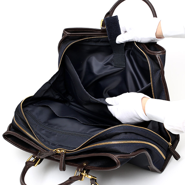  ブリーフケース メンズ 本革 ブランド ブルー ネイビー 青色 ビジネスバッグ レディース ショルダー付き 軽量 A4 上品 シンプル 上質 ナイロン 出張 高級 レザー カバン ドレス 鞄 撥水性あり fetia(フェティア) ティアレシリーズ(Tiare Series)