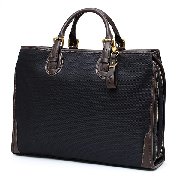  ブリーフケース メンズ 本革 ブランド ブルー ネイビー 青色 ビジネスバッグ レディース ショルダー付き 軽量 A4 上品 シンプル 上質 ナイロン 出張 高級 レザー カバン ドレス 鞄 撥水性あり fetia(フェティア) ティアレシリーズ(Tiare Series)