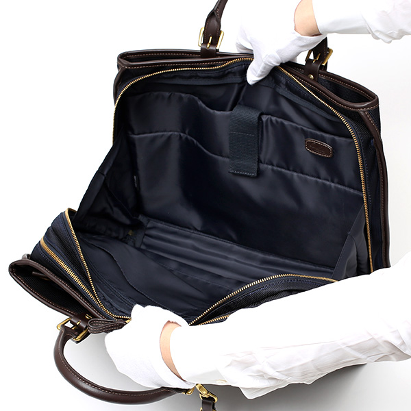  ブリーフケース メンズ 本革 ブランド ブルー ネイビー 青色 ビジネスバッグ レディース ショルダー付き 軽量 A4 上品 シンプル 上質 ナイロン 出張 高級 レザー カバン ドレス 鞄 撥水性あり fetia(フェティア) ティアレシリーズ(Tiare Series)