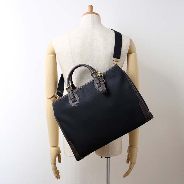  ブリーフケース メンズ 本革 ブランド ブルー ネイビー 青色 ビジネスバッグ レディース ショルダー付き 軽量 A4 上品 シンプル 上質 ナイロン 出張 高級 レザー カバン ドレス 鞄 撥水性あり fetia(フェティア) ティアレシリーズ(Tiare Series)