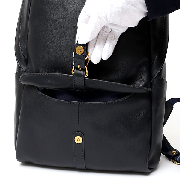  リュック メンズ レディース 本革 レザー ブルー ネイビー 青色 バックパック ビジネスバッグ デイパック 日本 ブランド リュックサック バッグ 鞄 カバン 通勤 通学 高級 上品 仕事 スーツ オールレザー fetia(フェティア) ライロアシリーズ(Rairoa Series)