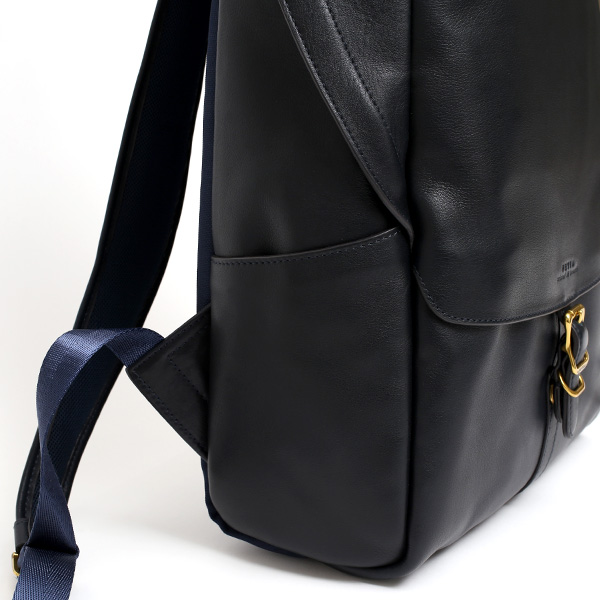  リュック メンズ レディース 本革 レザー ブルー ネイビー 青色 バックパック ビジネスバッグ デイパック 日本 ブランド リュックサック バッグ 鞄 カバン 通勤 通学 高級 上品 仕事 スーツ オールレザー fetia(フェティア) ライロアシリーズ(Rairoa Series)