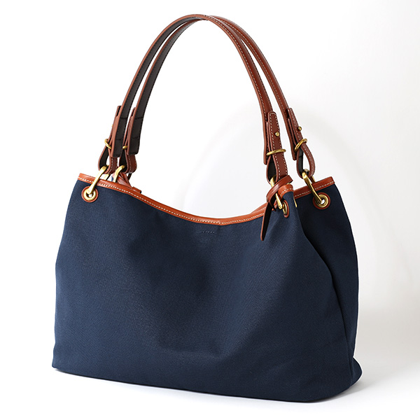  ワンショルダー イタリアンレザー トートバッグ 本革 メンズ レディース ブルー ネイビー 青色 A4 日本 ブランド カバン 鞄 シンプル バッグ おしゃれ 高級 大人 仕事 ビジネス キャンバス 布 軽量 通勤 通学 fetia(フェティア) ファッティシリーズ