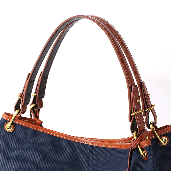  ワンショルダー イタリアンレザー トートバッグ 本革 メンズ レディース ブルー ネイビー 青色 A4 日本 ブランド カバン 鞄 シンプル バッグ おしゃれ 高級 大人 仕事 ビジネス キャンバス 布 軽量 通勤 通学 fetia(フェティア) ファッティシリーズ