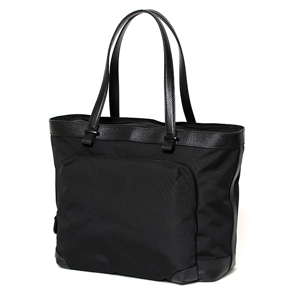  トートバッグ メンズ ファスナー付き ビジネスバッグ A4 通勤 通学 肩がけ 本革 鞄 おしゃれ ブラック 黒 黒色 レディース ビジネストート 軽量 ナイロン レザー ペットボトル収納 トート ブランド fetia(フェティア)