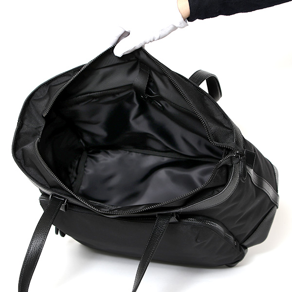  トートバッグ メンズ ファスナー付き ビジネスバッグ A4 通勤 通学 肩がけ 本革 鞄 おしゃれ ブラック 黒 黒色 レディース ビジネストート 軽量 ナイロン レザー ペットボトル収納 トート ブランド fetia(フェティア)