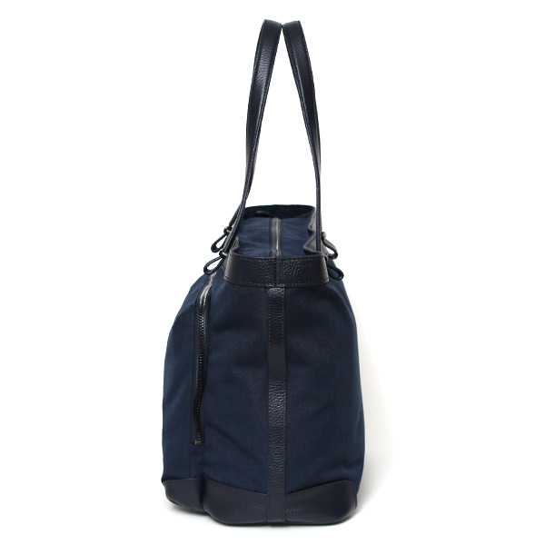  トートバッグ メンズ ファスナー付き ビジネスバッグ A4 通勤 通学 肩がけ 本革 鞄 おしゃれ ブルー ネイビー 青色 レディース ビジネストート 軽量 ナイロン レザー ペットボトル収納 トート ブランド fetia(フェティア)