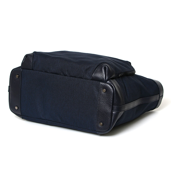  トートバッグ メンズ ファスナー付き ビジネスバッグ A4 通勤 通学 肩がけ 本革 鞄 おしゃれ ブルー ネイビー 青色 レディース ビジネストート 軽量 ナイロン レザー ペットボトル収納 トート ブランド fetia(フェティア)