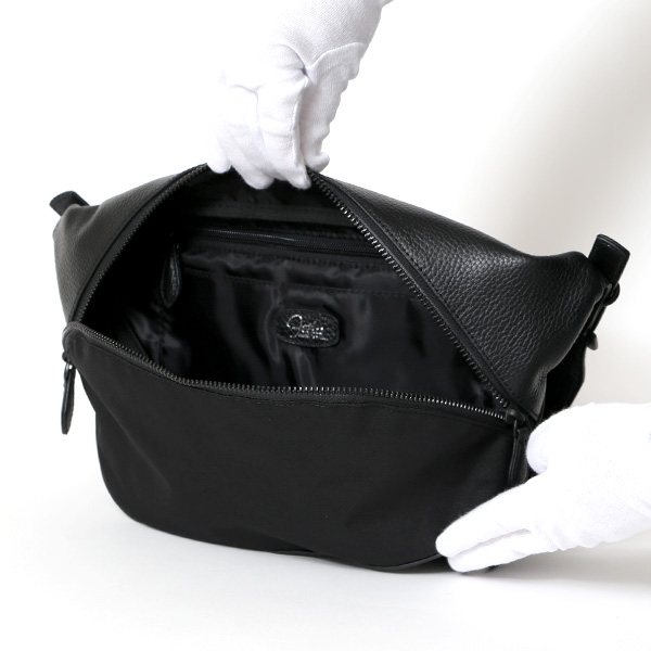 ボディバッグ メンズ ウエストバッグ ウエストポーチ 肩掛け ショルダー レディース 軽い バッグ ブラック 黒 黒色 ブランド おしゃれ シンプル カバン ナイロン 本革 レザー カジュアル キレカジ fetia(フェティア)