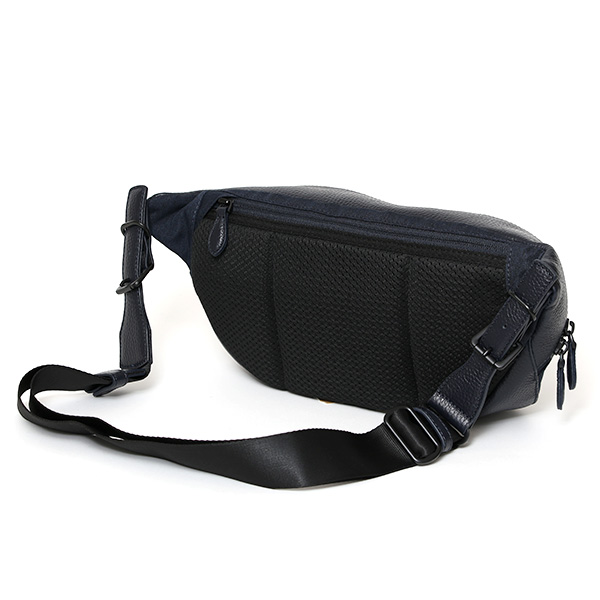 ボディバッグ メンズ ウエストバッグ ウエストポーチ 肩掛け ショルダー レディース 軽い バッグ ブルー ネイビー 青色 ブランド おしゃれ シンプル カバン ナイロン 本革 レザー カジュアル キレカジ fetia(フェティア)