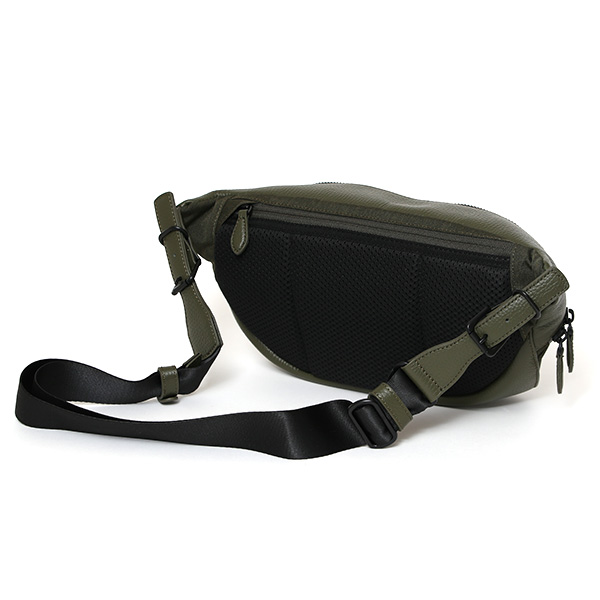 ボディバッグ メンズ ウエストバッグ ウエストポーチ 肩掛け ショルダー レディース 軽い バッグ グリーン 緑色 ブランド おしゃれ シンプル カバン ナイロン 本革 レザー カジュアル キレカジ fetia(フェティア)