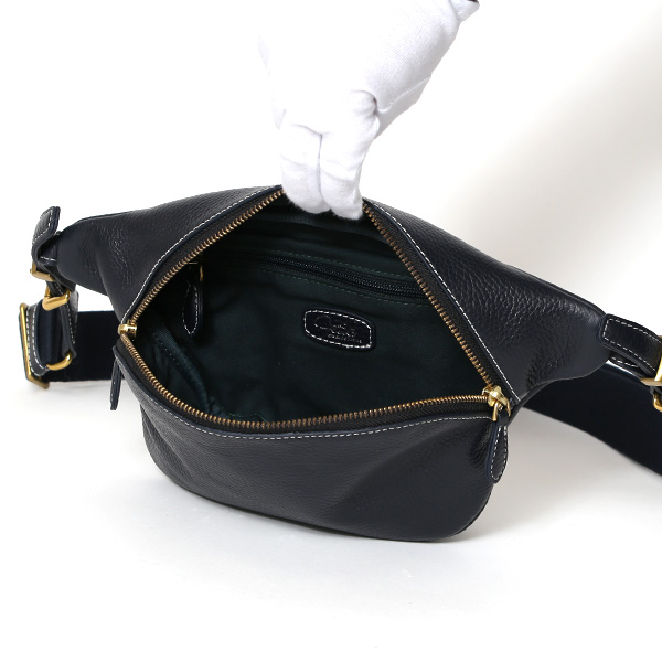 ボディバッグ メンズ ブランド レザー ワンショルダーバッグ レディース 本革 ウエストバッグ ブルー ネイビー 青色 誕生日 プレゼント 鞄 男女兼用 上品 高級 シュリンクレザー シンプル 送料無料 fetia(フェティア)