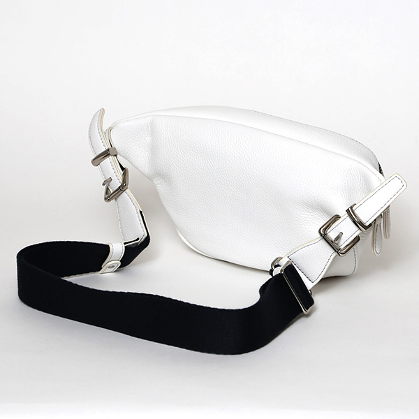 ボディバッグ メンズ ブランド レザー ワンショルダーバッグ レディース 本革 ウエストバッグ ホワイト 白色 誕生日 プレゼント 鞄 男女兼用 上品 高級 シュリンクレザー シンプル 送料無料 fetia(フェティア)