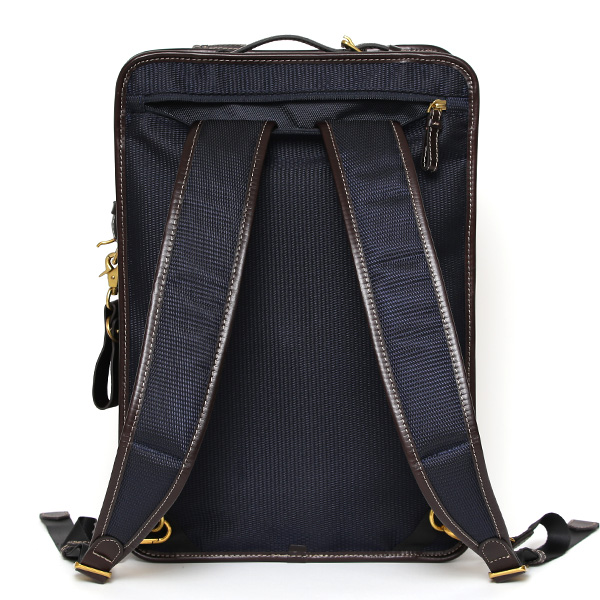  ビジネスリュック メンズ ブランド ビジネスバッグ ナイロン 本革 ブリーフケース 2way A4 PC収納 ブルー ネイビー 青色 出張 通勤 リュックサック 大容量 テレワーク fetia(フェティア) Tiare Series(ティアレシリーズ) F20-103