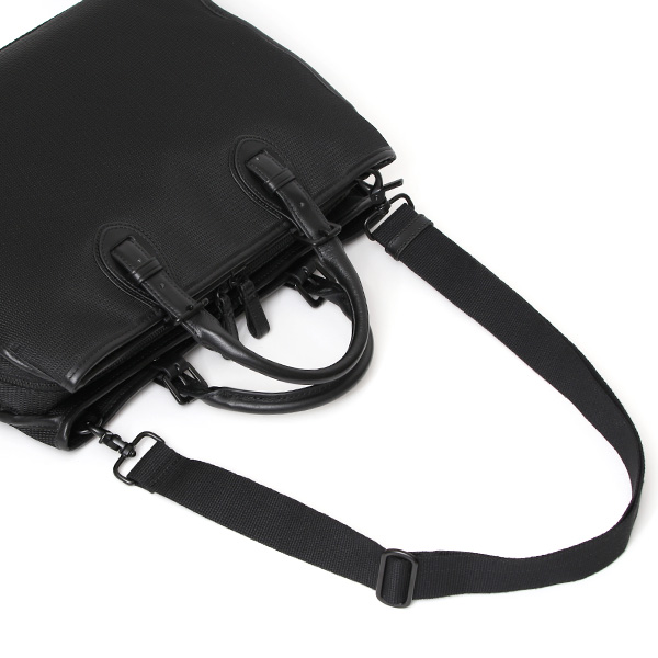  【fetia】 ビジネスバッグ メンズ ブリーフケース ショルダー 本革 ブランド ブラック 黒 黒色 レディース 軽量 A4 30代 40代 50代 シンプル ナイロン 高級 レザー 仕事 鞄 撥水性あり フェティア ティアレシリーズ Tiare Series F23-301